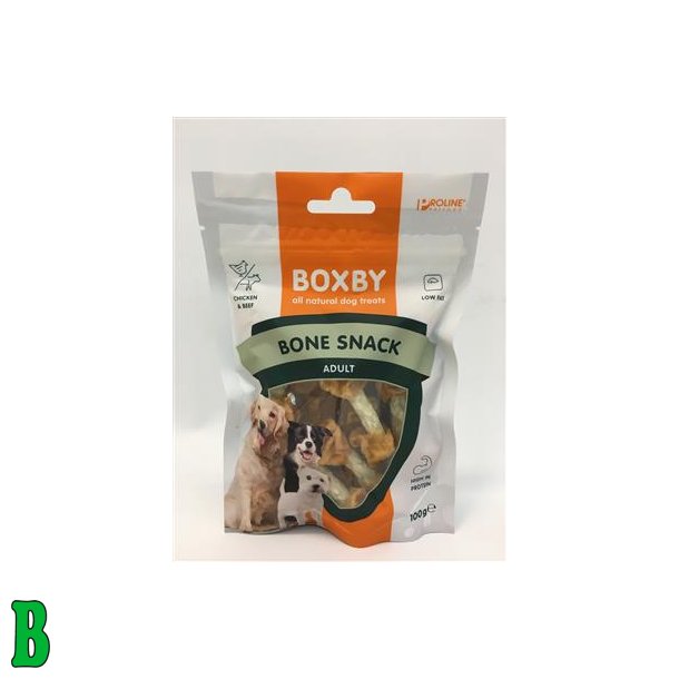 Boxby Bone Snack M/ Kylling &amp; Okse 100G