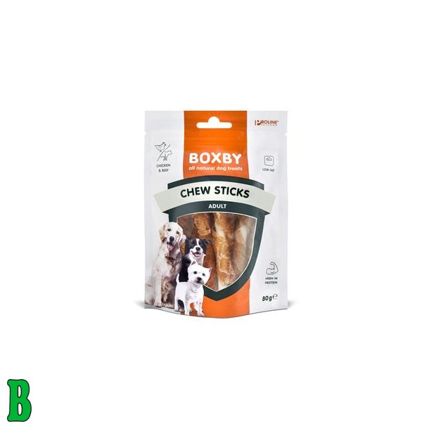 Boxby Chew Sticks M/Kylling 80G