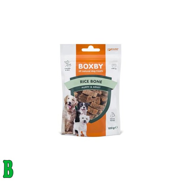 Boxby Rice Bone M/ Kylling &amp; Ris 100G