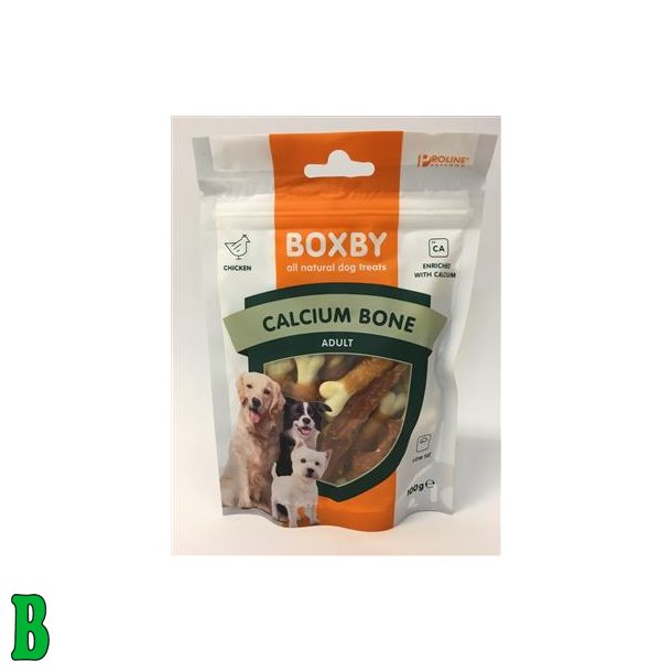 Boxby Hundesnacks Calcium Bone M/Kylling 100G