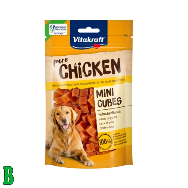 Vitakraft pure chicken mini cubes