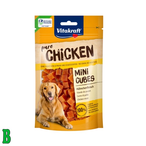 Vitakraft pure chicken mini cubes