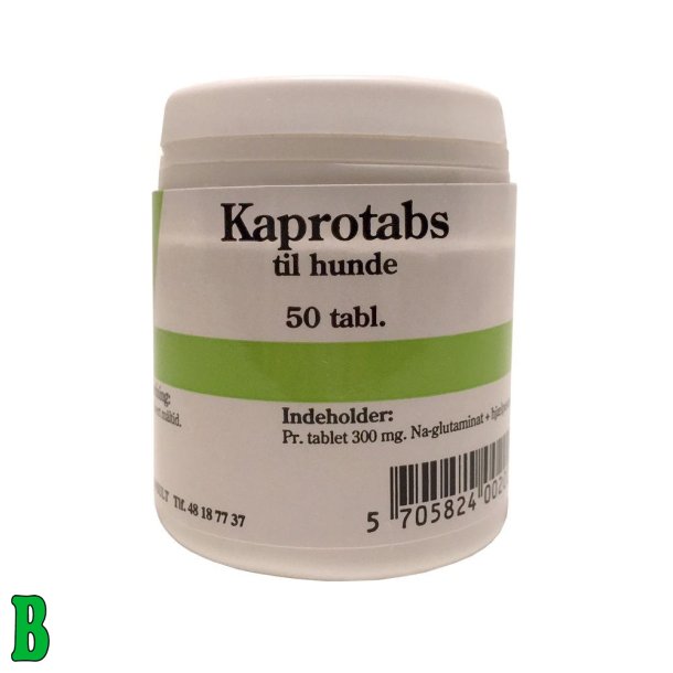 Kaprotabs 50 Tabl. (Til hunde der der andre dyrs affring)