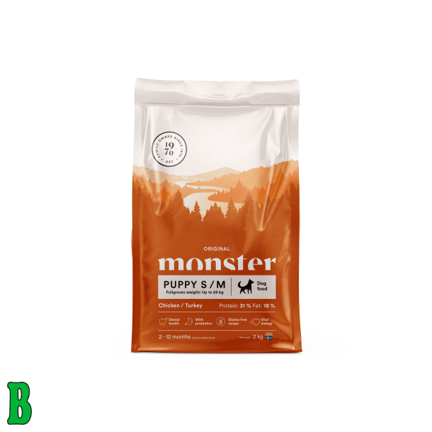 Monster Original Puppy Small &amp; Medium 2kg