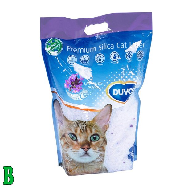 Duvo Premium Silica Kattegrus M/Lavendelduft 5L