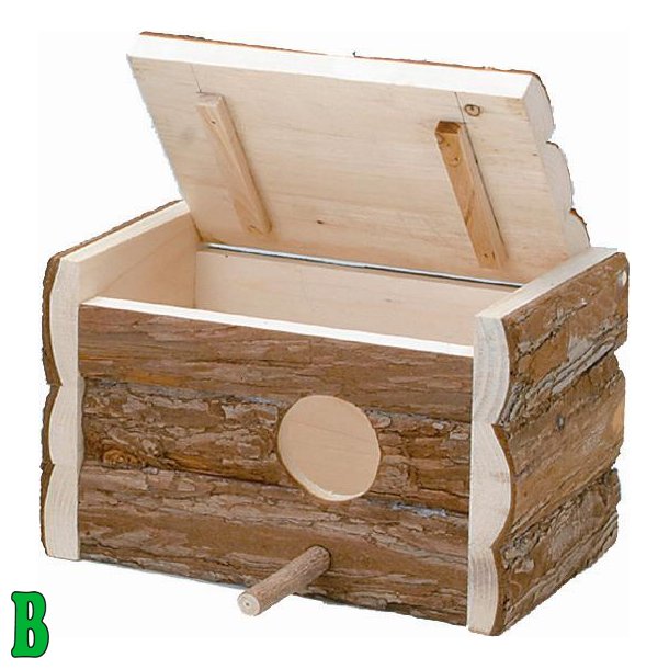 Natur Redekasse Til Undulat 20 x 12,5 x 13 cm