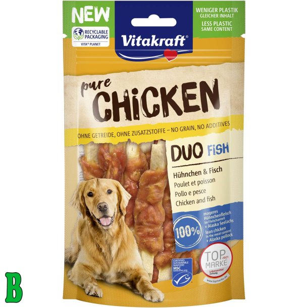 vitakraft pure chicken duo fisk