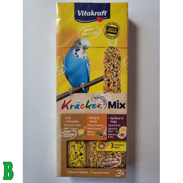 Vitakraft Krcker til undulat mix pack 3 stk