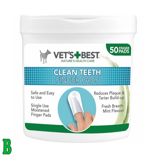 Vets Best Clean Teeth Finger Pads 50 stk