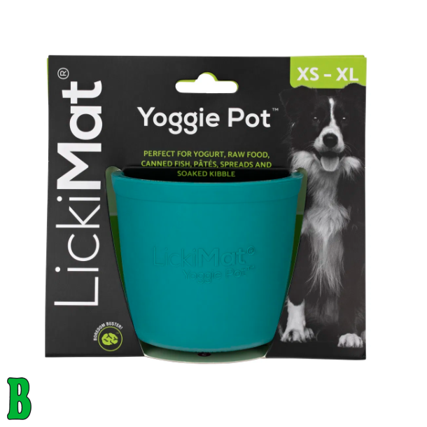 LICKIMAT YOGGIE POT TURKIS 10 CM