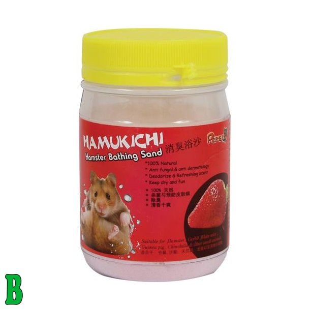 Hamukichi Hamster Badesand M/Jordbr 400g