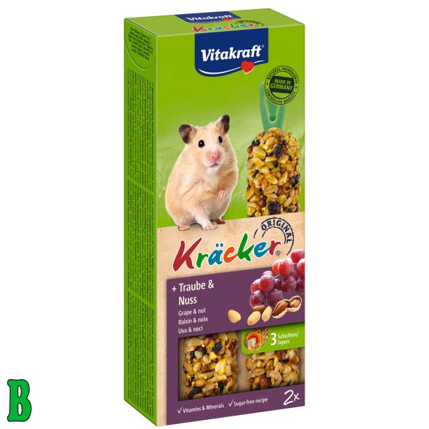 Vitakraft Krcker Hamster M. Vindruer &amp; Ndder 2 Stk.