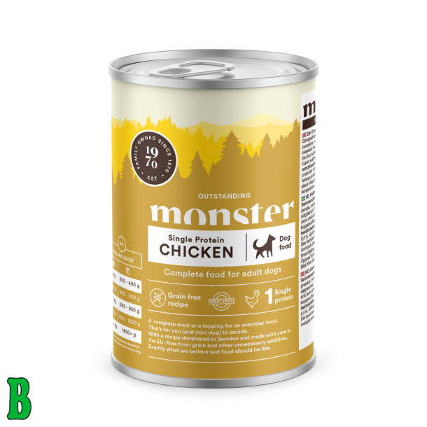 Monster Adult Single Protein Chicken Vdfoder 400g