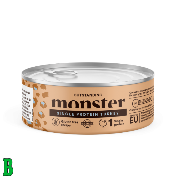 Monster Kat Single Protein Kalkun 100g