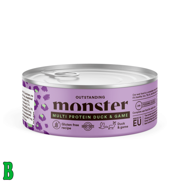 Monster Kat Multi Protein And/Vildt 100g