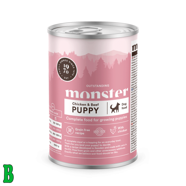Monster Puppy Chicken &amp; Beef Vdfoder 400g