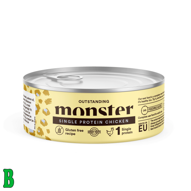 Monster Kat Adult Single Protein Vdfoder Chicken 100g