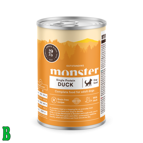 Monster Adult Single Protein Duck Vdfoder 400g