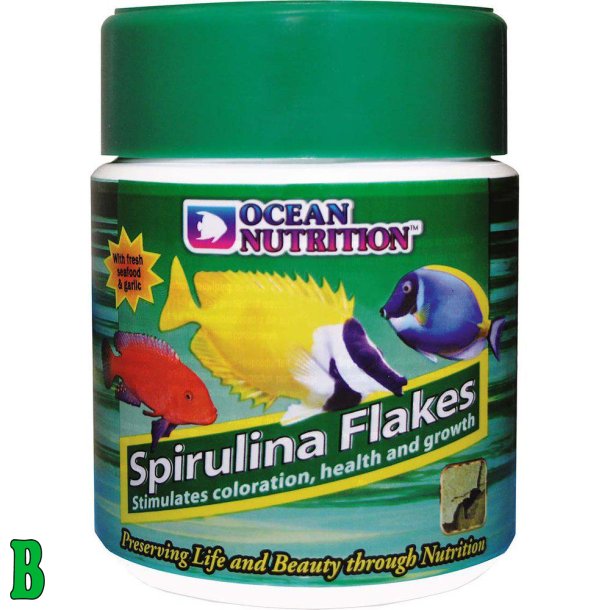 Ocean Nutrition Spirulina Flakes (Foder til saltvandsfisk) 71g