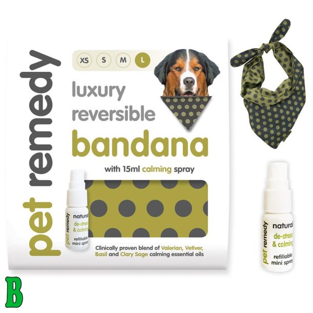 Pet remedy calming bandana m. spray Large