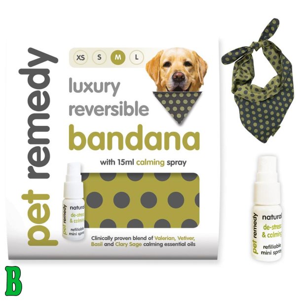 Pet remedy calming bandana m. spray Medium