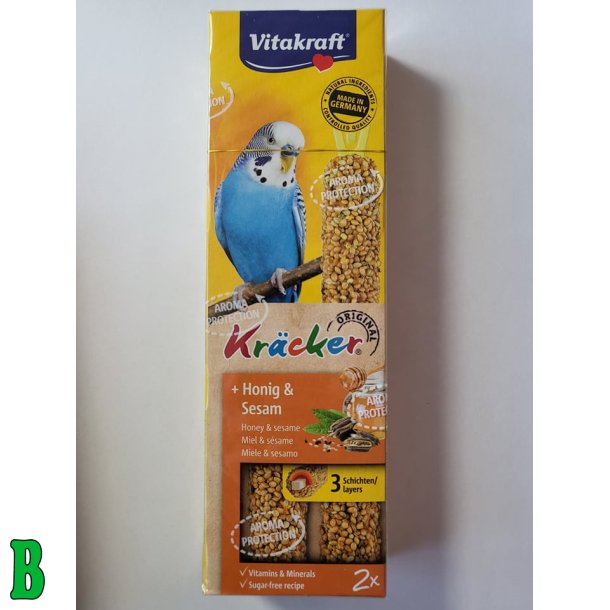 Vitakraft Krcker til undulat m/ honning og sesam 2 stk