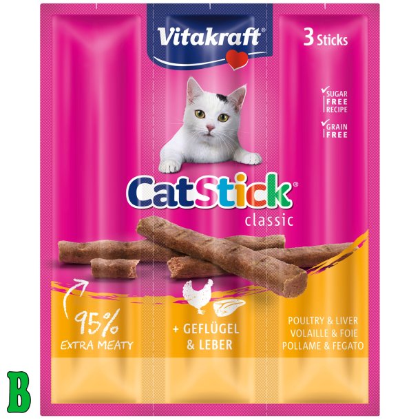 Vitakraft CatStick Fjerkr &amp; Lever