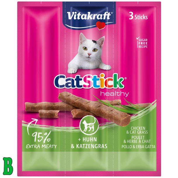 Vitakraft CatStick Kylling &amp; Kattegrs 