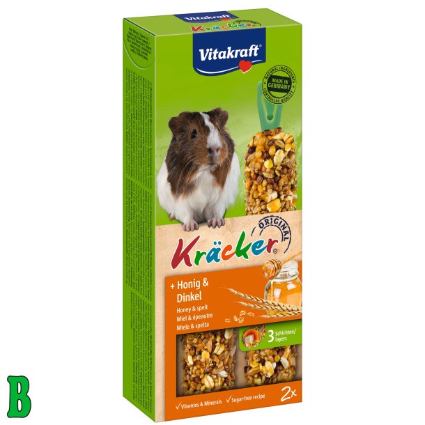 Vitakraft Krcker Marsvin m honning &amp; spelt 2 Stk.