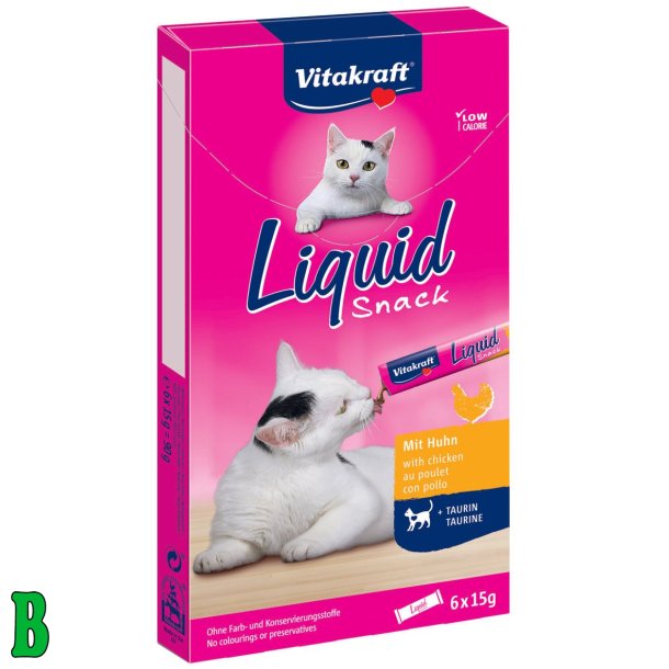 Vitakraft Liquid Snack Kylling 6 x 15g