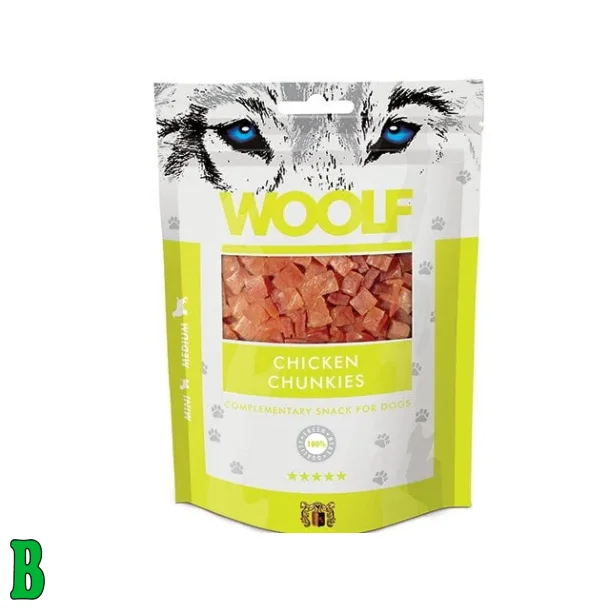 Woolf Chicken Chunkies 100g