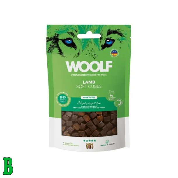 Woolf Soft Cubes Lamb 100g